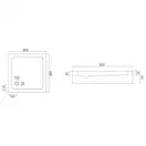Душевой поддон REA SAVOY 80X80 WHITE (REA-K1906)