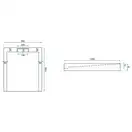 Душевой поддон REA GRAND 90X120 WHITE (REA-K4591)
