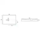 Душевой поддон REA WHITE ROCK 80 X 100 (REA-K5581)