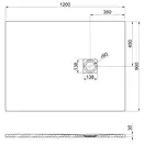 Піддон Roca Ignis 120x90, blanco (AP7014B038401100)