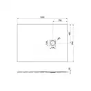 Піддон Roca Ignis 120x90, Cemento (AP7014B038401300)