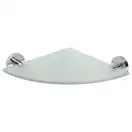 Поличка скляна кутова 104102012 Omega: 250x250 mm Bemeta,Чехія
