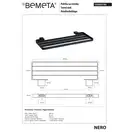 Поличка для рушників  135002180  Nero Bemeta Чехія