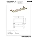 144102187 Retro:поличка для рушників,бронза  Bemeta  Чехія (144102187)