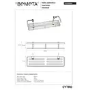 Поличка для мила 146208062 Cytro : нержавійка блиск Bemeta Чехія