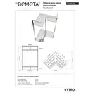Bemeta 146208222 Cytro: поличка для мила підвісна, подвійна кутова, нержавійка блиск