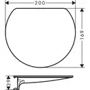 Полиця Hansgrohe WallStoris 20,0 x 16,9 x 3,9 см, Matt White (27915700)