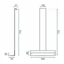 Полка REA TORI BRUSHED GOLD на душевую стенку (REA-85001)