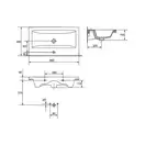 Cersanit Como Умывальник мебельный 80 см, белый (CCWF1000811603) (CCWF1000813618/CCWF1000811603)