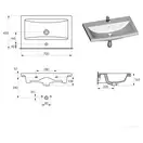 Cersanit Комо 70 Умывальник мебельный, белый (CCWF1006740836)