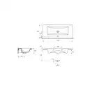 Cersanit Como 100 furniture Умывальник, белый (CCWF1006803618)