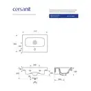 Умивальник меблевий Moduo Slim 50 Cersanit (CCWF1007752074)