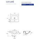 Умивальник меблевий Moduo 50 Cersanit (CCWF1007762074)