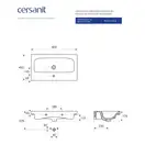 Cersanit Moduo 80 Умывальник мебельный, белый (CCWF1007802074)
