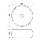 Умывальник (раковина) Corsan MU404016WH накладной белый (649926)