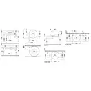 Duravit STARCK 1 умывальник накладной *500 (0408530000)