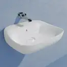 Раковина подвесная Flaminia Fluo 60 х 49 х h20 см, цвет - белый глянцевый FU60L Bianco