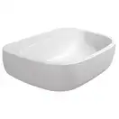 Умивальник підвісний/на стільницю Flaminia Mono, без переливу, 64 х 48 см, latte milky white matt (MN64L) (MN64LLAT)