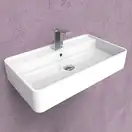 Умивальник підвісний Flaminia Miniwash 75х42, білий матовий (MW75S LATTE MILKY WHITE)