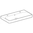 Раковина подвесная Geberit Smyle Square 90 х 48 х h16,5 см, с 2 отверстиями под смеситель (500.252.01.1)