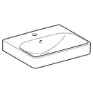 Маленькая (мини) раковина Geberit Smyle Square 50 х 41 х h16 см (500.256.01.1) фото 2 Aquada.com.ua