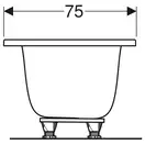 Раковина Geberit One 75 х 48 см  505.004.00.1
