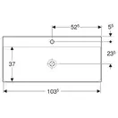 Раковина Geberit One 105 х 48 см 505.020.01.4