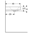Раковина Geberit One 120 х 48 см 505.020.01.5
