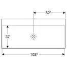 Раковина Geberit One 105 х 48 см 505.021.01.4