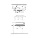 Умивальник на стільницю Globo T-Edge 60x35, білий (FO061BI)