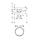 Раковина накладна на стільницю Ø40 х h12 см Hansgrohe Xuniva Evo S (без переливу, Matt Black)  60323670