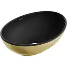 Умывальник (раковина) MEXEN ELZA GOLD BLACK MATT накладной (MEX-21014026)
