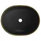 Умывальник (раковина) MEXEN VIKI BLACK GOLD EDGE накладной (MEX-21054875)