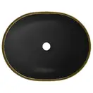 Умывальник (раковина) MEXEN VIKI BLACK DIAMOND GOLD накладной (MEX-21054879)