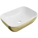Умывальник (раковина) MEXEN RITA GOLD WHITE накладной (MEX-21084506)
