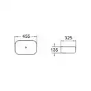 Умывальник (раковина) MEXEN RITA BLACK EDGE (MEX-21084507)