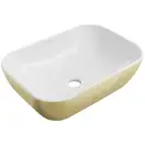 Умывальник (раковина) MEXEN RITA BRUSHED GOLD WHITE накладной (MEX-21084553)