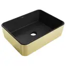 Умывальник (раковина) MEXEN CATIA BLACK GOLD накладной (MEX-21314876)