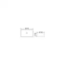 Умывальник (раковина) MEXEN CATIA 61 WHITE (MEX-21316100)