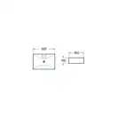 Умывальник (раковина)  MEXEN GAJA WHITE накладной белый (MEX-21726600)