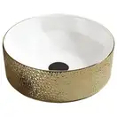 Умывальник (раковина) MEXEN CLARISA GOLD WHITE c узором накладной (MEX-22074153)