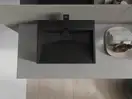 Умывальник (раковина) MEXEN AVA 50 BLACK MATT 1/O накладной подвесной (MEX-23015071)