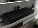 Умывальник (раковина) MEXEN POLI 80 BLACK MATT накладной подвесной (MEX-23028071)