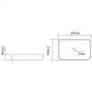 Умывальник (раковина) MEXEN AKRA 46 накладной (MEX-24024600)