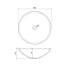 Умывальник (раковина) MEXEN INGA 44 TRANSPARENT накладной (MEX-24074400)