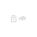 Умывальник (раковина) MEXEN STELLA WHITE врезной белый (MEX-25454100)
