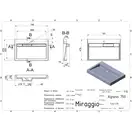 MIRAGGIO AGNESS 750 Умивальник, білий (0000153)