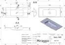 MIRAGGIO DELLA 1000 Умивальник, білий (0000166)