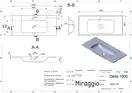 MIRAGGIO Умивальник DELLA 1000 MATT (0000167)
