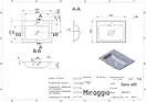 MIRAGGIO Умивальник DELLA 600 (MATT) (0000177)